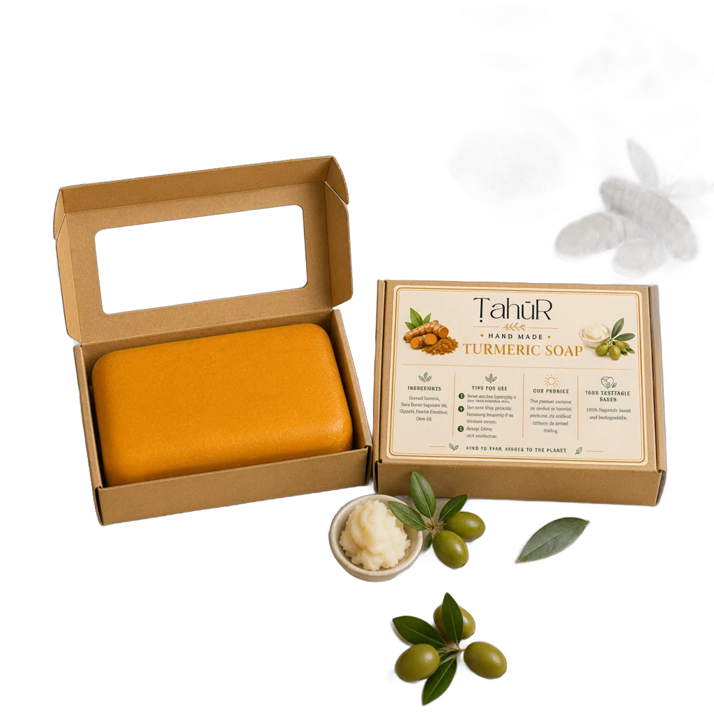Turmeric soap with pouch